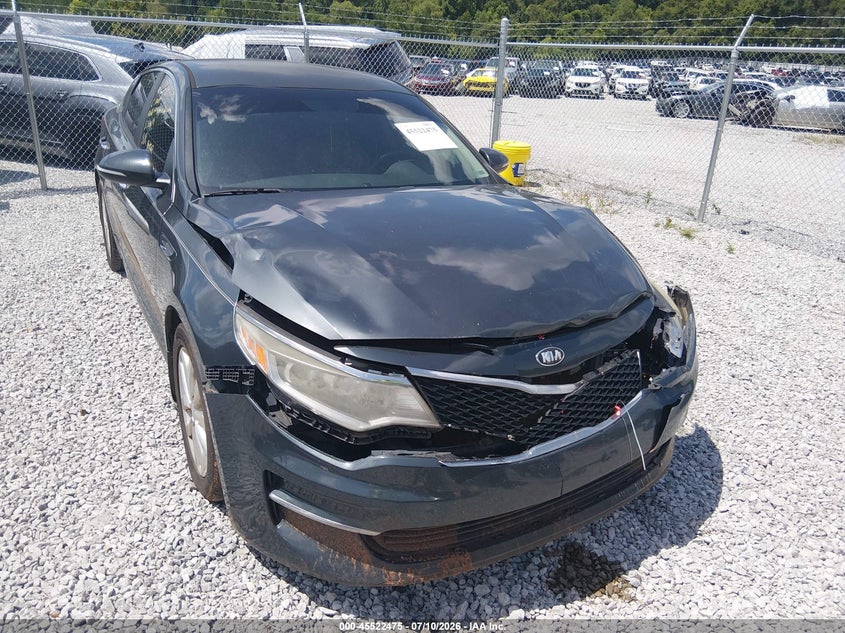 2016 Kia Optima VIN 5XXGT4L34GG078924 IAAI salvage auction — FRONT END, Clear (Alabama), sold $250 on 2026-07-23 (photo 6)