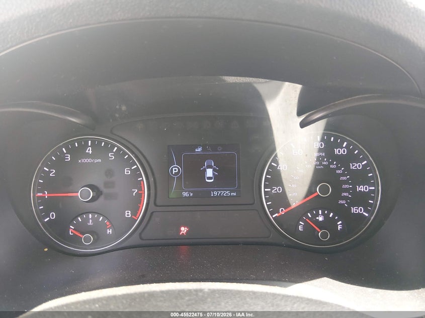 2016 Kia Optima VIN 5XXGT4L34GG078924 IAAI salvage auction — FRONT END, Clear (Alabama), sold $250 on 2026-07-23 (photo 7)