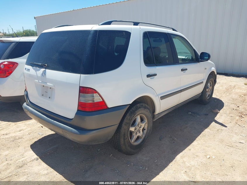 1999 Mercedes-benz Ml-class VIN 4JGAB54E1XA133237 IAAI salvage auction — NORMAL WEAR, Clear-Dealer Only (Arizona), sold $25 on 2026-07-09 (photo 4)