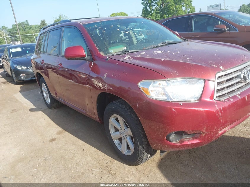 2010 Toyota Highlander VIN 5TDZA3EH8AS005000 IAAI salvage auction — NORMAL WEAR, Clear (Michigan), sold $3,400 on 2026-07-16 (photo 1)