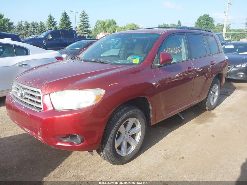 2010 Toyota Highlander VIN 5TDZA3EH8AS005000 IAAI salvage auction — NORMAL WEAR, Clear (Michigan), sold $3,400 on 2026-07-16 (photo 2)