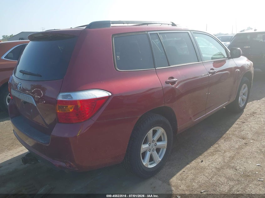 2010 Toyota Highlander VIN 5TDZA3EH8AS005000 IAAI salvage auction — NORMAL WEAR, Clear (Michigan), sold $3,400 on 2026-07-16 (photo 4)