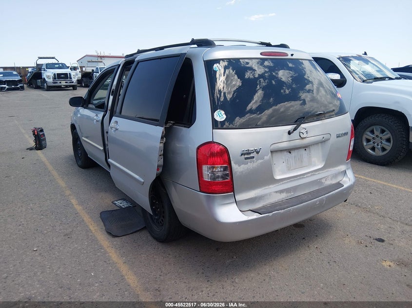2001 Mazda Mpv VIN JM3LW28Y610178814 IAAI salvage auction — NORMAL WEAR, Clear (Colorado), sold $325 on 2026-07-28 (photo 3)