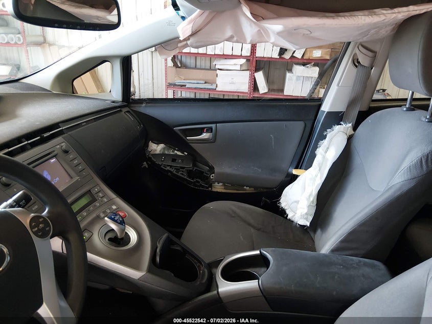 2012 Toyota Prius VIN JTDKN3DU7C1485826 IAAI salvage auction — RIGHT SIDE, Bill Of Sale (Alaska), sold $350 on 2026-07-10 (photo 5)