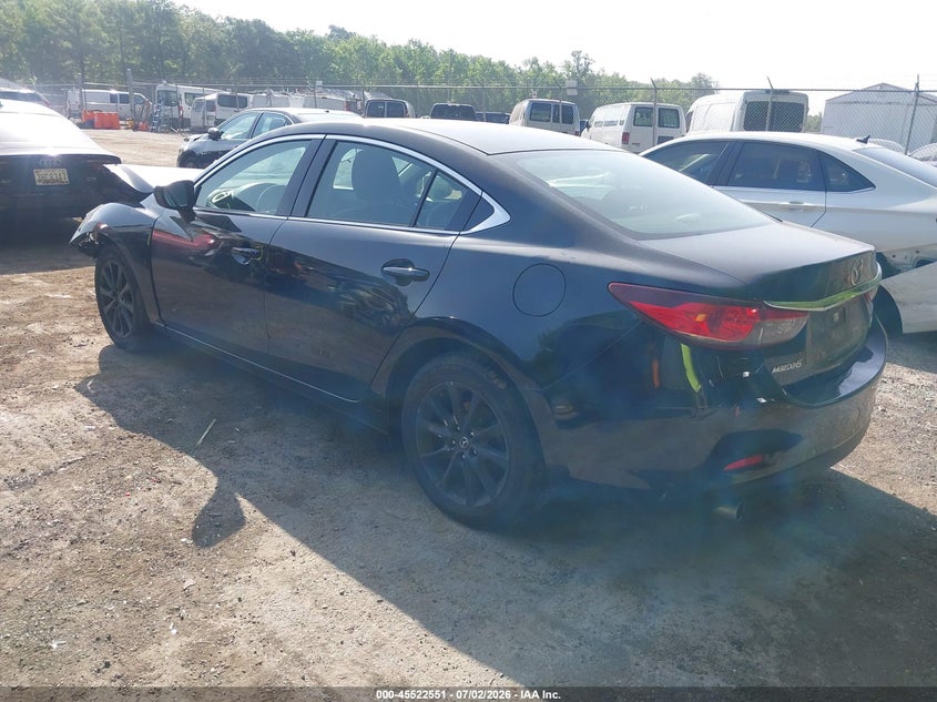 2015 Mazda 6 VIN JM1GJ1U60F1168756 IAAI salvage auction — FRONT & REAR, Salvage - Greater Than 75% (Maryland), sold $425 on 2026-07-28 (photo 3)