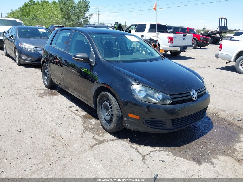 2014 Volkswagen Golf VIN WVWDB7AJXEW010986 IAAI salvage auction — LEFT REAR, Salvage (New Mexico), sold $825 on 2026-08-10 (photo 1)