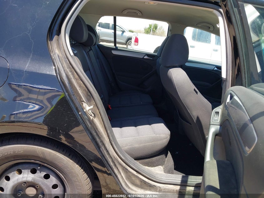 2014 Volkswagen Golf VIN WVWDB7AJXEW010986 IAAI salvage auction — LEFT REAR, Salvage (New Mexico), sold $825 on 2026-08-10 (photo 8)