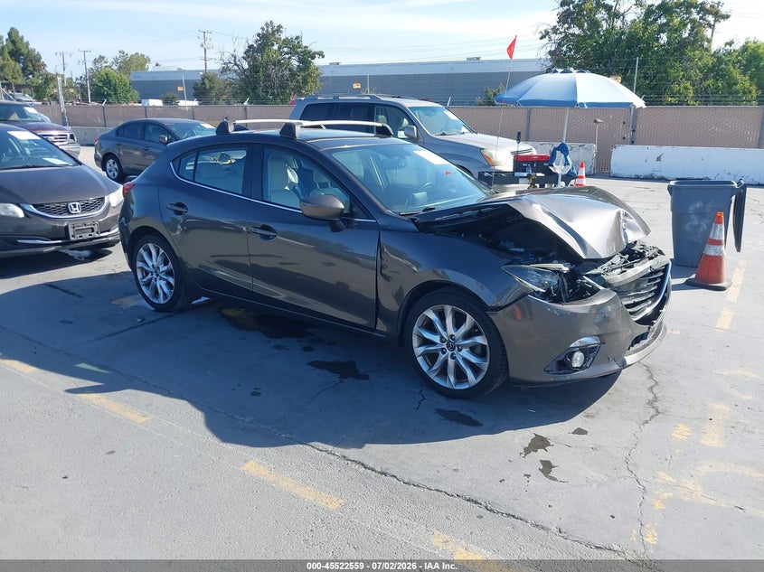 2016 Mazda 3 VIN JM1BM1N30G1276706 IAAI salvage auction — FRONT END, Salvage (California), sold $1,050 on 2026-07-20 (photo 1)
