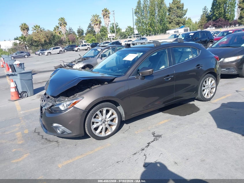2016 Mazda 3 VIN JM1BM1N30G1276706 IAAI salvage auction — FRONT END, Salvage (California), sold $1,050 on 2026-07-20 (photo 2)