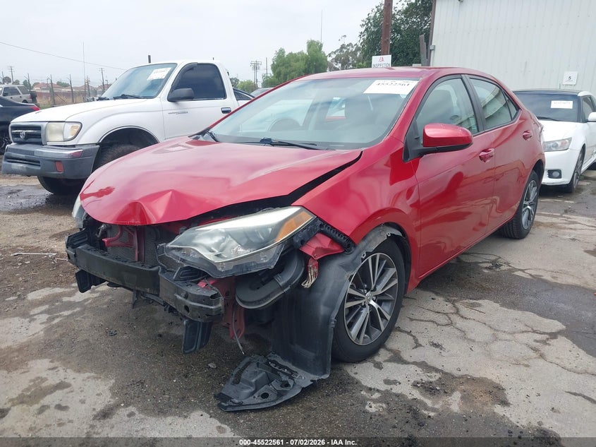 2016 Toyota Corolla VIN 5YFBURHE1GP425292 IAAI salvage auction — FRONT END, Salvage (California), sold $3,100 on 2026-07-14 (photo 2)