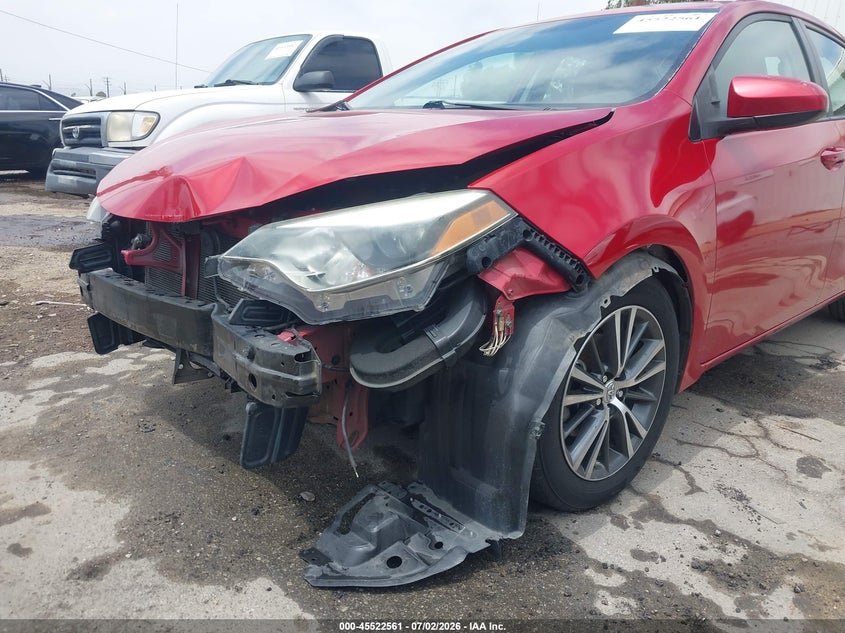 2016 Toyota Corolla VIN 5YFBURHE1GP425292 IAAI salvage auction — FRONT END, Salvage (California), sold $3,100 on 2026-07-14 (photo 6)