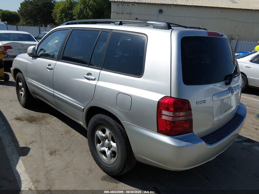 2003 Toyota Highlander VIN JTEGD21A530057283 IAAI salvage auction — NORMAL WEAR, Clear - Dealer Only (California), sold $800 on 2026-07-07 (photo 3)
