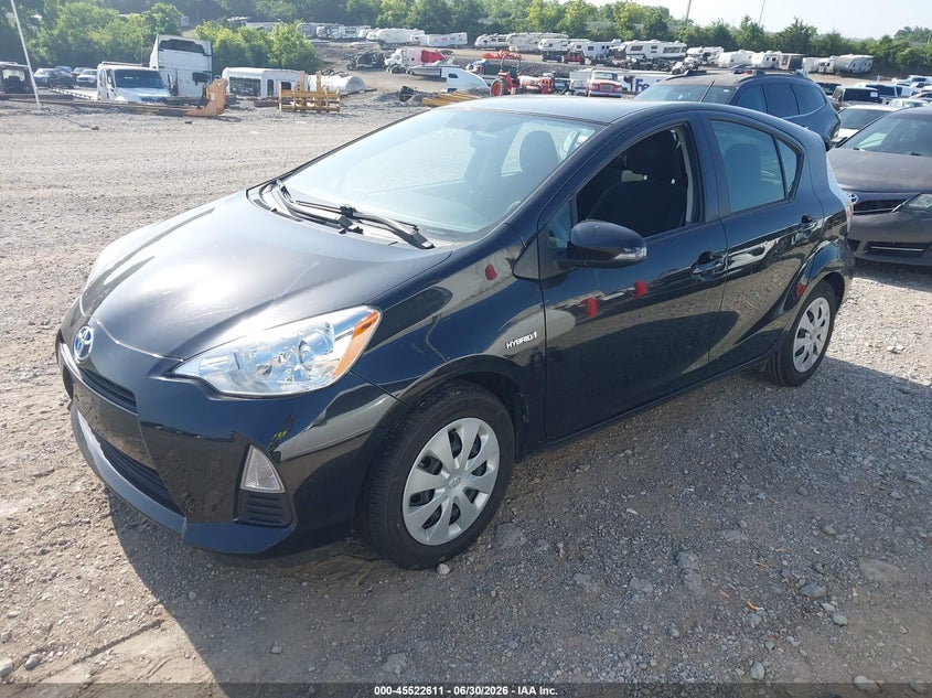 2013 Toyota Prius c VIN JTDKDTB38D1046021 IAAI salvage auction — NORMAL WEAR, Clear (Tennessee), sold $3,550 on 2026-07-09 (photo 2)