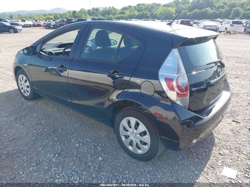 2013 Toyota Prius c VIN JTDKDTB38D1046021 IAAI salvage auction — NORMAL WEAR, Clear (Tennessee), sold $3,550 on 2026-07-09 (photo 3)