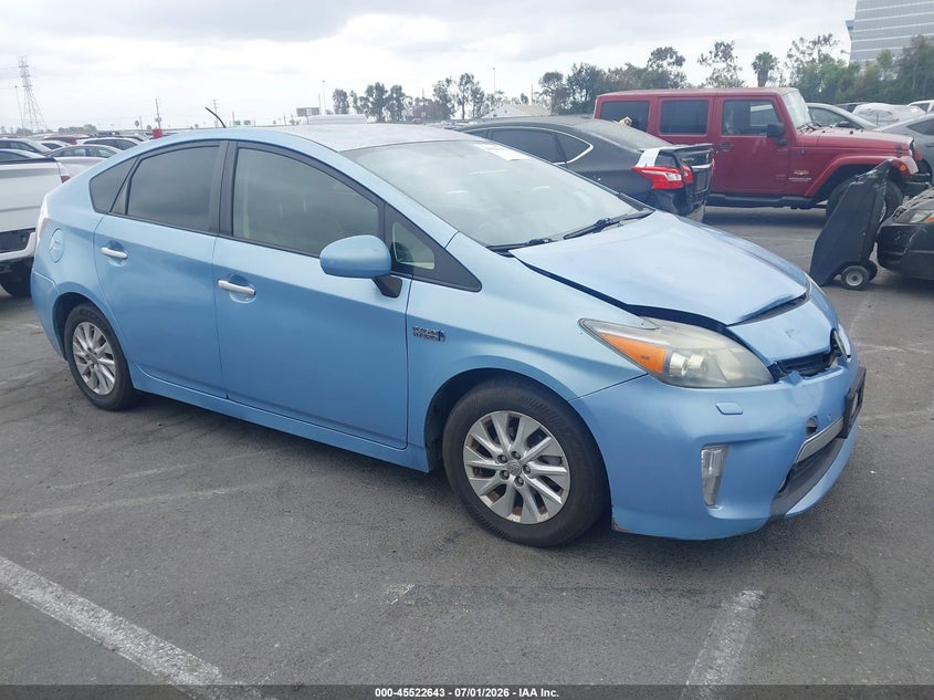 2012 Toyota Prius VIN JTDKN3DP0C3001025 IAAI salvage auction — FRONT END, Salvage (California), sold $4,550 on 2026-07-30 (photo 1)