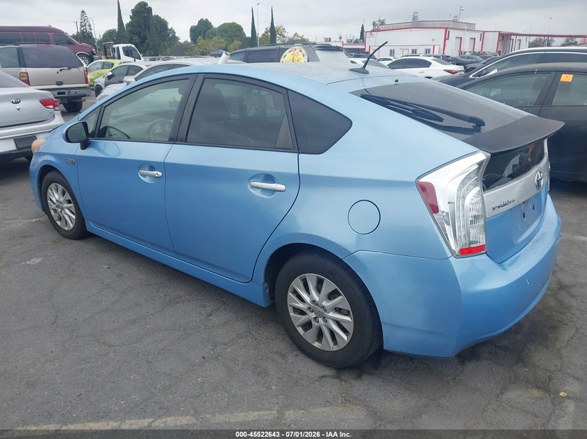 2012 Toyota Prius VIN JTDKN3DP0C3001025 IAAI salvage auction — FRONT END, Salvage (California), sold $4,550 on 2026-07-30 (photo 3)