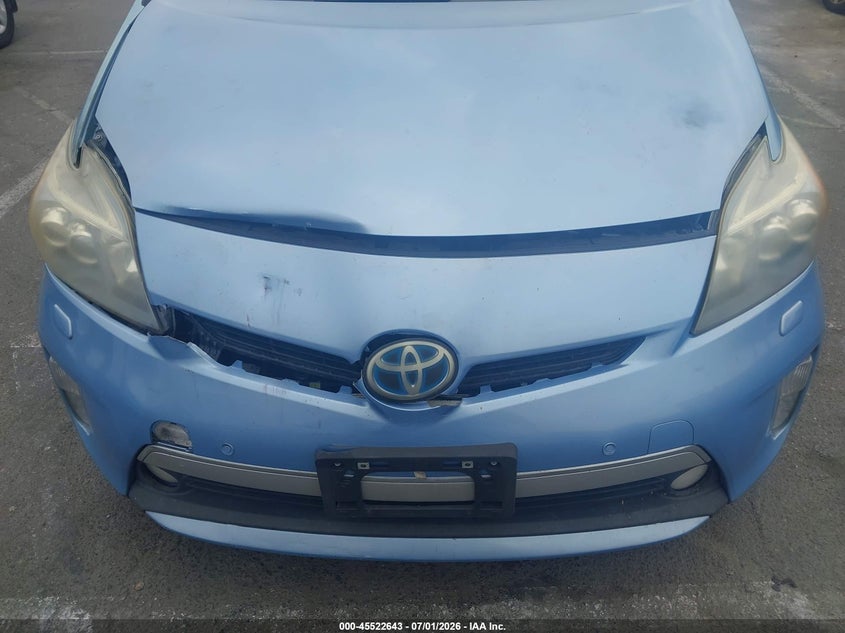 2012 Toyota Prius VIN JTDKN3DP0C3001025 IAAI salvage auction — FRONT END, Salvage (California), sold $4,550 on 2026-07-30 (photo 6)
