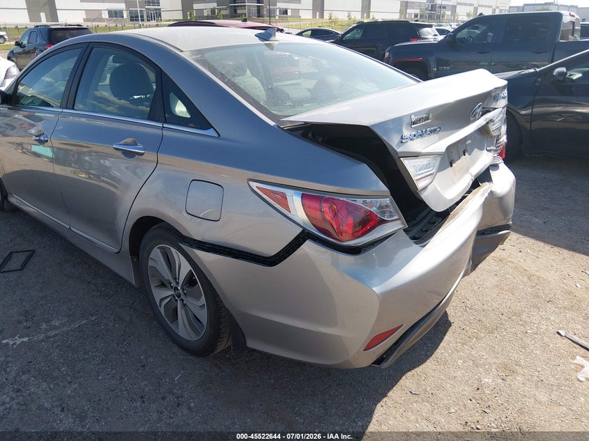 2013 Hyundai Sonata VIN KMHEC4A49DA091870 IAAI salvage auction — REAR END, Salvage Title, sold $750 on 2026-07-28 (photo 6)