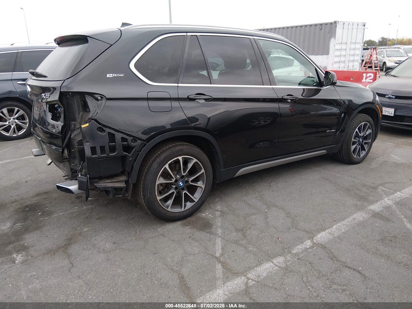 2018 BMW X5 VIN 5UXKT0C59J0W03617 IAAI salvage auction — REAR END, Salvage (California), sold $10,825 on 2026-07-16 (photo 4)