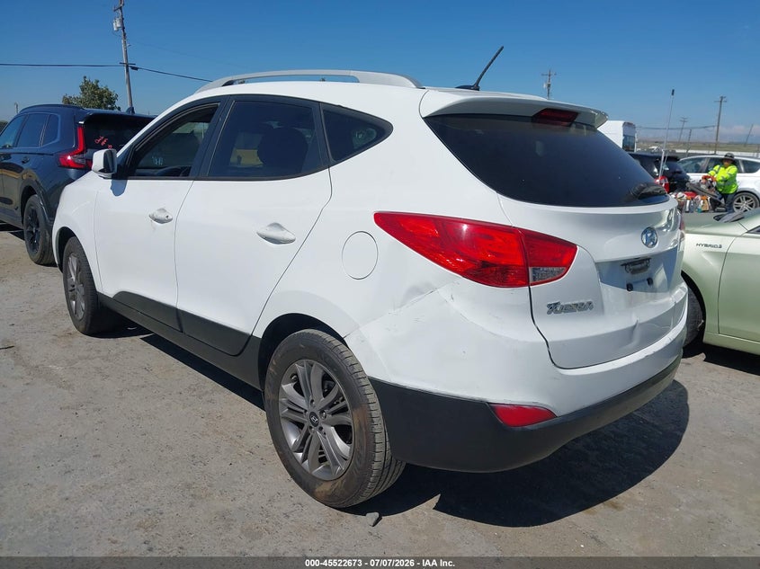 2015 Hyundai Tucson VIN KM8JU3AG1FU995357 IAAI salvage auction — NORMAL WEAR, Clear - Dealer Only (California), sold $500 on 2026-07-18 (photo 3)