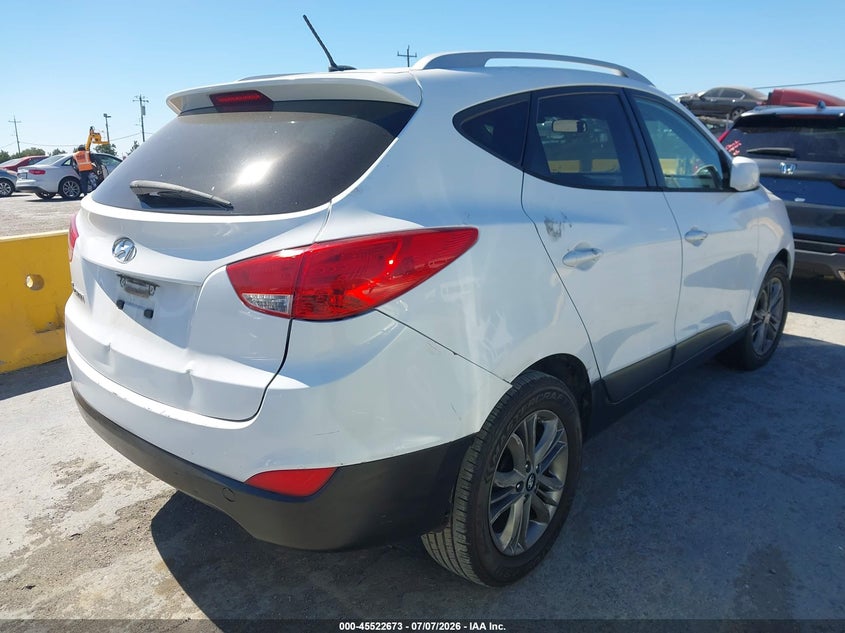 2015 Hyundai Tucson VIN KM8JU3AG1FU995357 IAAI salvage auction — NORMAL WEAR, Clear - Dealer Only (California), sold $500 on 2026-07-18 (photo 4)