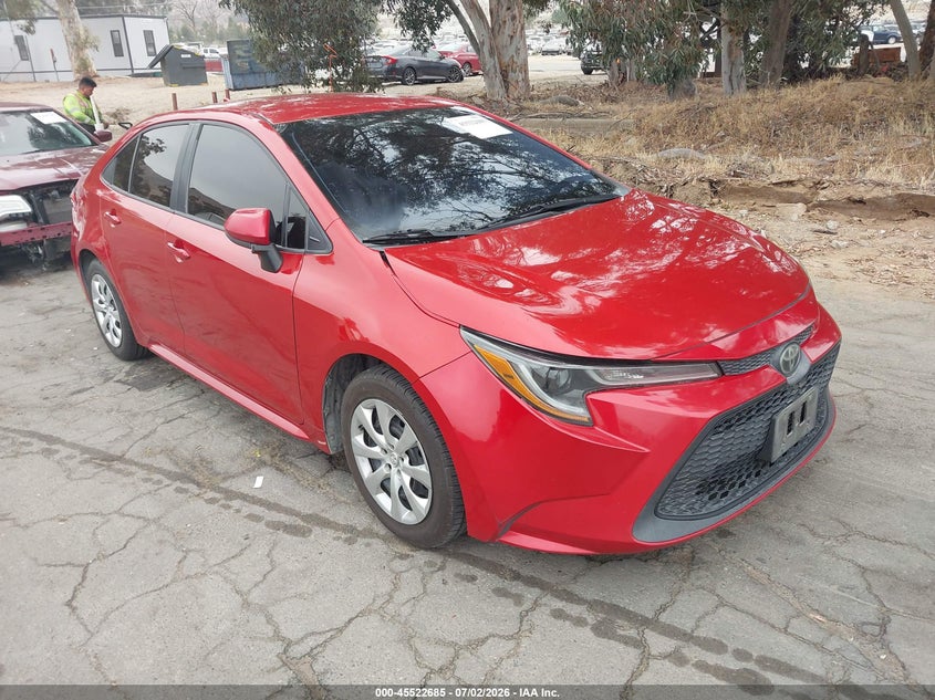 2020 Toyota Corolla VIN 5YFEPRAE5LP038852 IAAI salvage auction — LEFT SIDE, Salvage (California), sold $25 on 2026-07-21 (photo 1)
