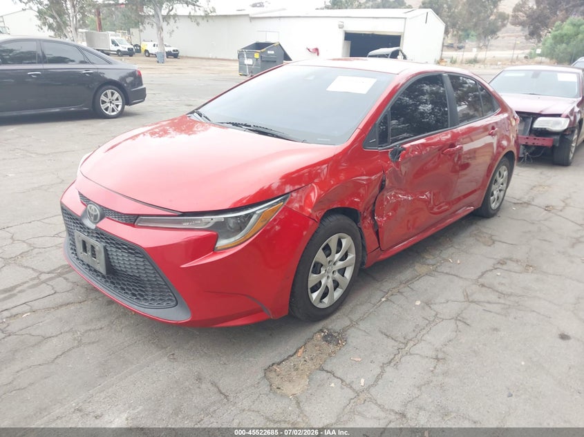 2020 Toyota Corolla VIN 5YFEPRAE5LP038852 IAAI salvage auction — LEFT SIDE, Salvage (California), sold $25 on 2026-07-21 (photo 2)