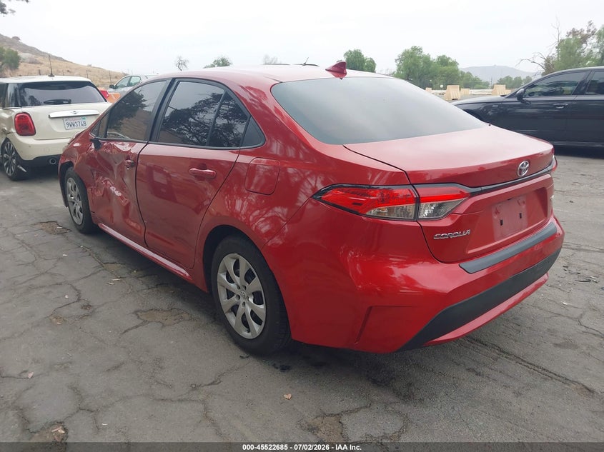 2020 Toyota Corolla VIN 5YFEPRAE5LP038852 IAAI salvage auction — LEFT SIDE, Salvage (California), sold $25 on 2026-07-21 (photo 3)