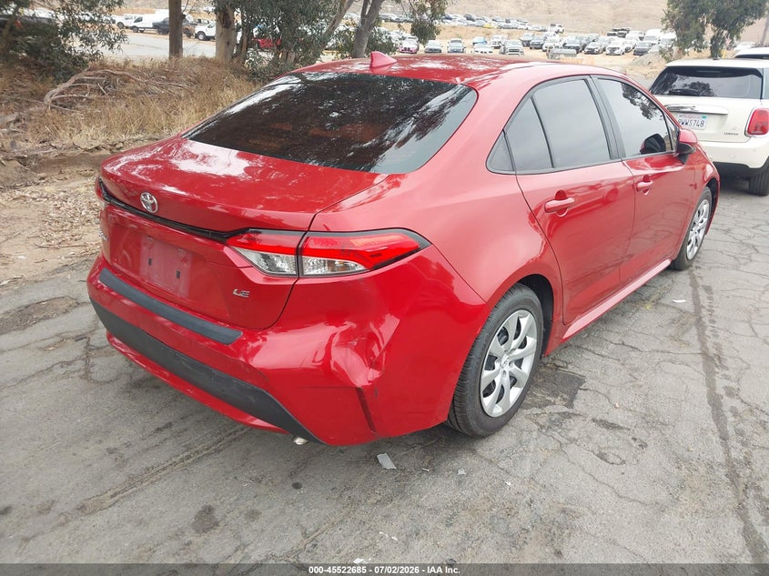 2020 Toyota Corolla VIN 5YFEPRAE5LP038852 IAAI salvage auction — LEFT SIDE, Salvage (California), sold $25 on 2026-07-21 (photo 4)