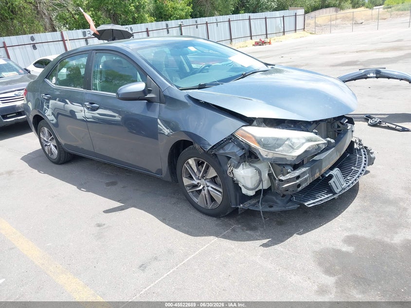 2015 Toyota Corolla VIN 5YFBPRHE8FP199936 IAAI salvage auction — FRONT & REAR, Salvage Title, sold $1,400 on 2026-07-24 (photo 1)