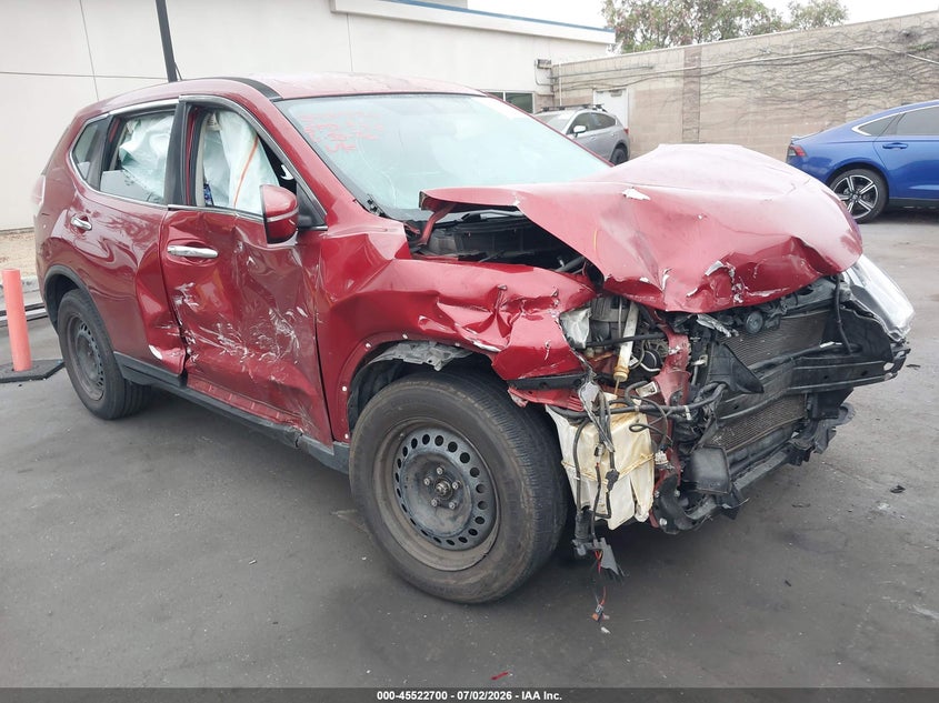 2015 Nissan Rogue VIN KNMAT2MT2FP555236 IAAI salvage auction — FRONT END, Salvage Title, sold $450 on 2026-07-31 (photo 1)