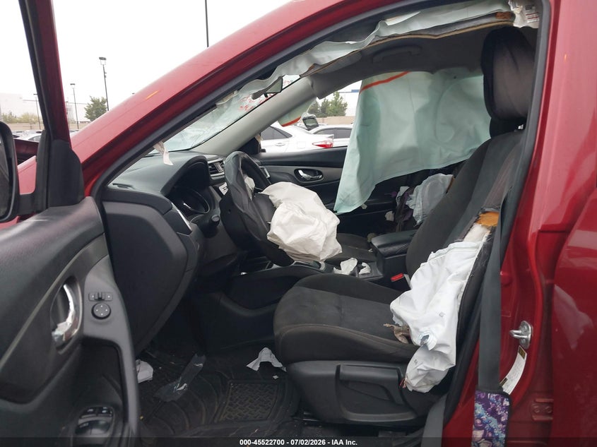 2015 Nissan Rogue VIN KNMAT2MT2FP555236 IAAI salvage auction — FRONT END, Salvage Title, sold $450 on 2026-07-31 (photo 5)