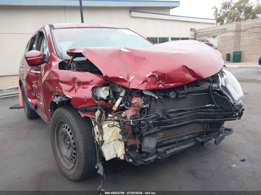 2015 Nissan Rogue VIN KNMAT2MT2FP555236 IAAI salvage auction — FRONT END, Salvage Title, sold $450 on 2026-07-31 (photo 6)