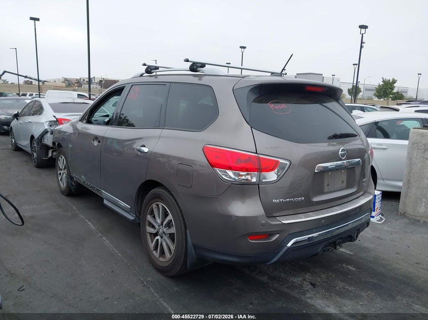 2014 Nissan Pathfinder VIN 5N1AR2MM1EC607836 IAAI salvage auction — FRONT END, Salvage Title, sold $1,300 on 2026-07-24 (photo 3)