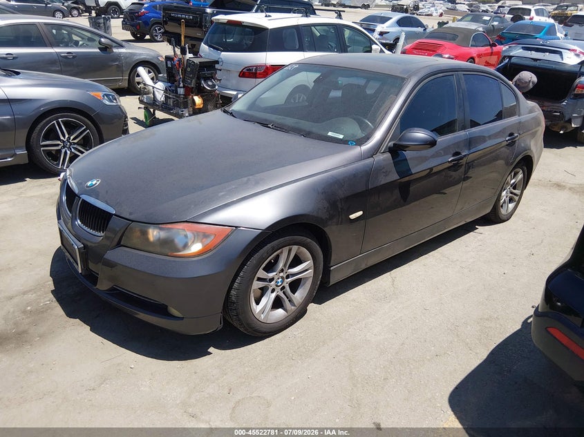 2008 BMW 3 series VIN WBAVC53568FZ86139 IAAI salvage auction — UNKNOWN, Lien Papers (California), sold $350 on 2026-07-22 (photo 2)