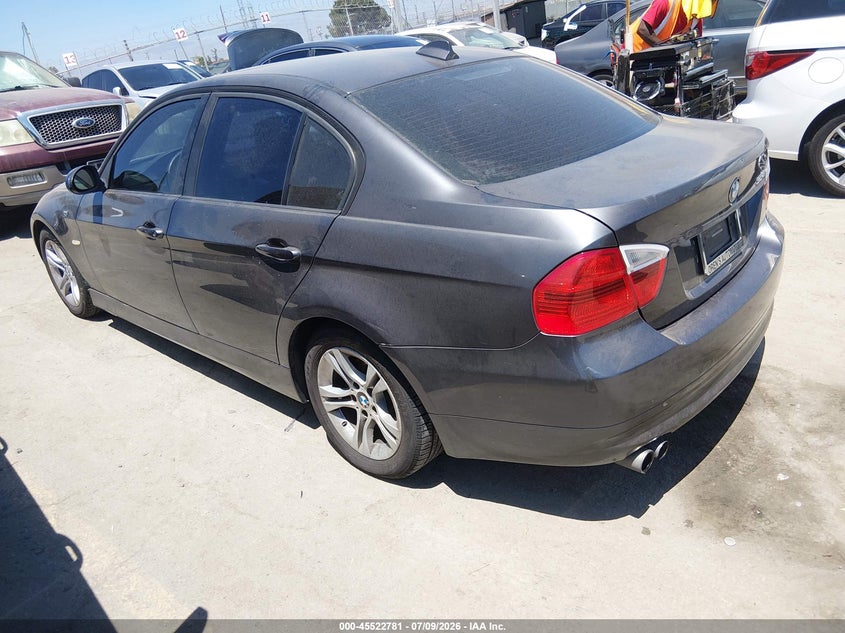 2008 BMW 3 series VIN WBAVC53568FZ86139 IAAI salvage auction — UNKNOWN, Lien Papers (California), sold $350 on 2026-07-22 (photo 3)