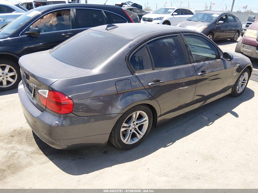 2008 BMW 3 series VIN WBAVC53568FZ86139 IAAI salvage auction — UNKNOWN, Lien Papers (California), sold $350 on 2026-07-22 (photo 4)