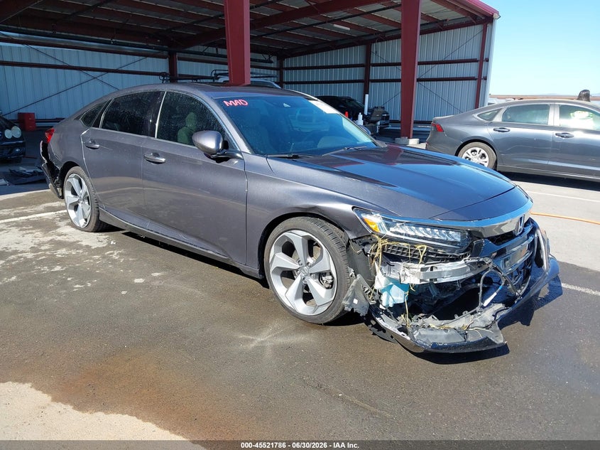 2018 Honda Accord VIN 1HGCV1F98JA181341 IAAI salvage auction — FRONT & REAR, Salvage (California), sold $5,300 on 2026-07-22 (photo 1)