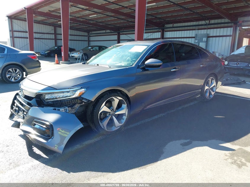 2018 Honda Accord VIN 1HGCV1F98JA181341 IAAI salvage auction — FRONT & REAR, Salvage (California), sold $5,300 on 2026-07-22 (photo 2)