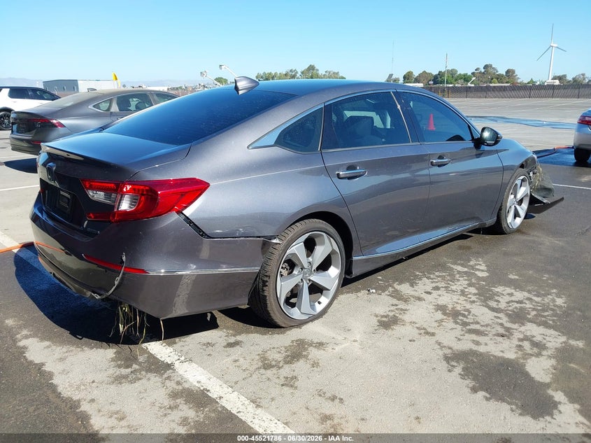 2018 Honda Accord VIN 1HGCV1F98JA181341 IAAI salvage auction — FRONT & REAR, Salvage (California), sold $5,300 on 2026-07-22 (photo 4)