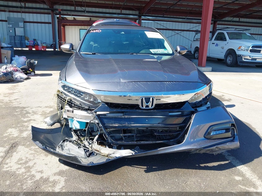 2018 Honda Accord VIN 1HGCV1F98JA181341 IAAI salvage auction — FRONT & REAR, Salvage (California), sold $5,300 on 2026-07-22 (photo 6)