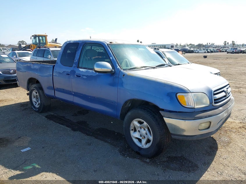 2000 Toyota Tundra VIN 5TBRT3410YS103665 IAAI salvage auction — NORMAL WEAR, Salvage Title - Dealer (California), sold $725 on 2026-07-29 (photo 1)