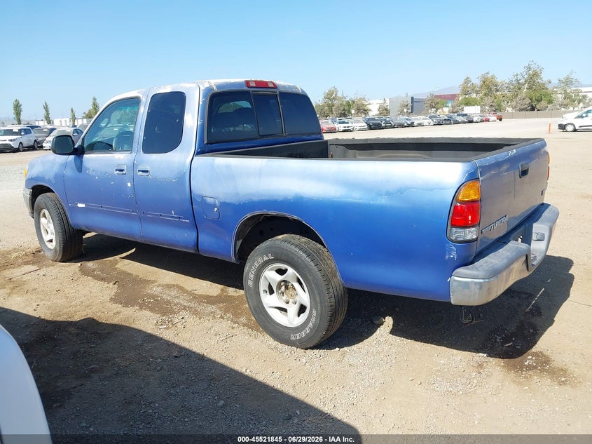 2000 Toyota Tundra VIN 5TBRT3410YS103665 IAAI salvage auction — NORMAL WEAR, Salvage Title - Dealer (California), sold $725 on 2026-07-29 (photo 3)