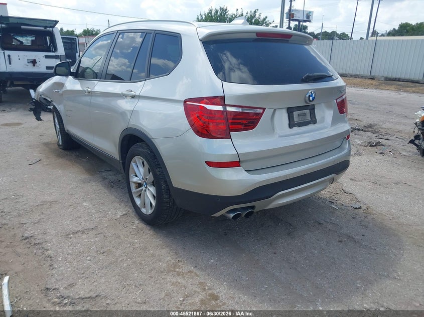2016 BMW X3 VIN 5UXWZ7C58G0T42952 IAAI salvage auction — FRONT END, Salvage Title, sold $25 on 2026-07-22 (photo 3)