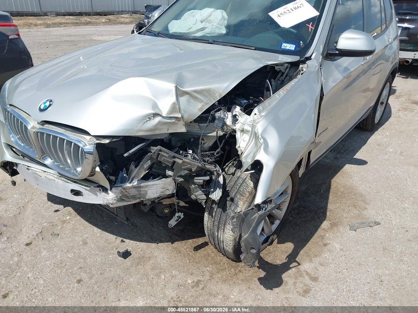 2016 BMW X3 VIN 5UXWZ7C58G0T42952 IAAI salvage auction — FRONT END, Salvage Title, sold $25 on 2026-07-22 (photo 6)