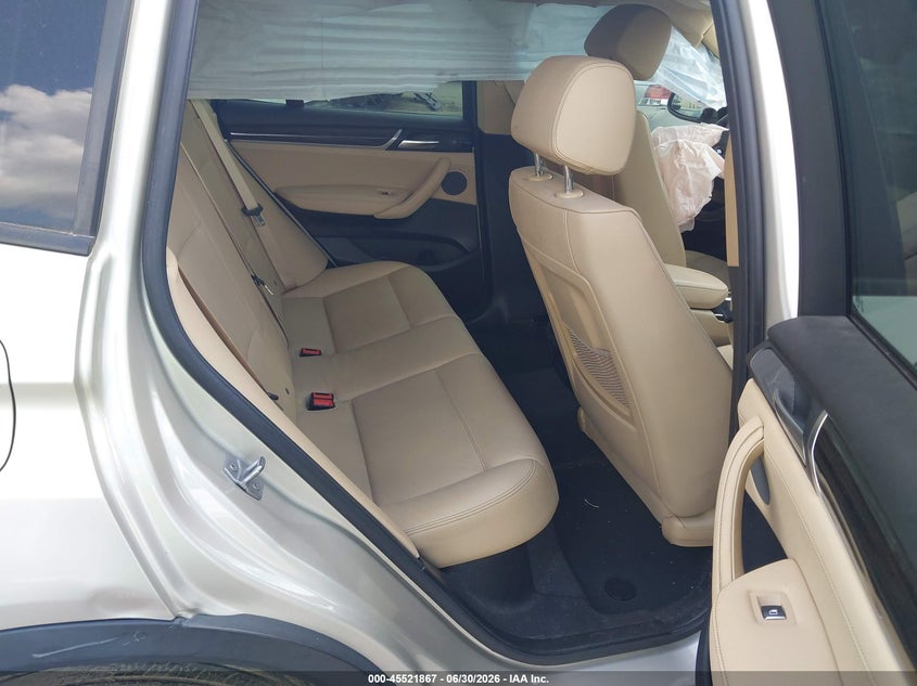 2016 BMW X3 VIN 5UXWZ7C58G0T42952 IAAI salvage auction — FRONT END, Salvage Title, sold $25 on 2026-07-22 (photo 8)
