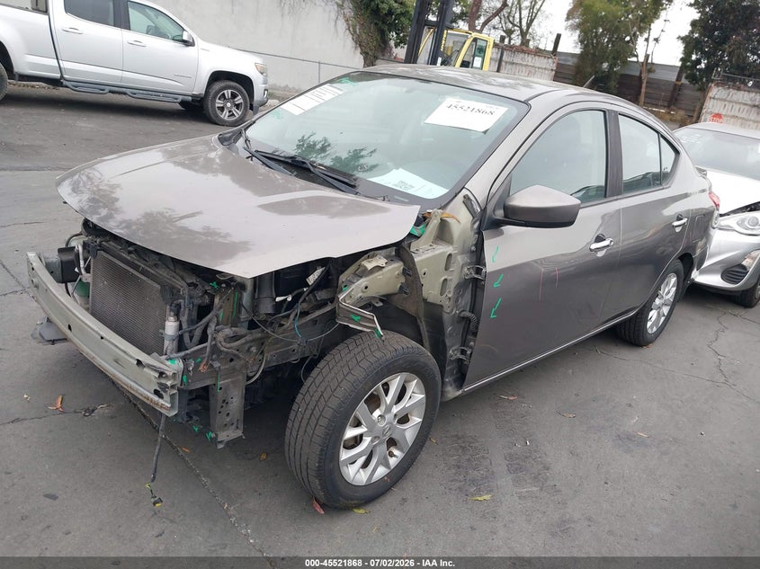 2016 Nissan Versa VIN 3N1CN7AP9GL887360 IAAI salvage auction — FRONT END, Salvage Certificate (California), sold $975 on 2026-07-11 (photo 2)