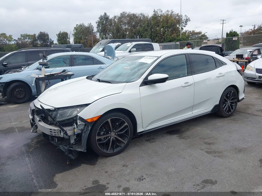 2021 Honda Civic VIN SHHFK7H4XMU410606 IAAI salvage auction — FRONT END, Salvage (California), sold $6,950 on 2026-07-16 (photo 2)
