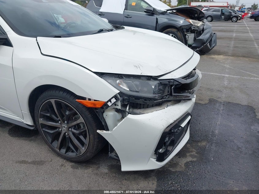 2021 Honda Civic VIN SHHFK7H4XMU410606 IAAI salvage auction — FRONT END, Salvage (California), sold $6,950 on 2026-07-16 (photo 6)