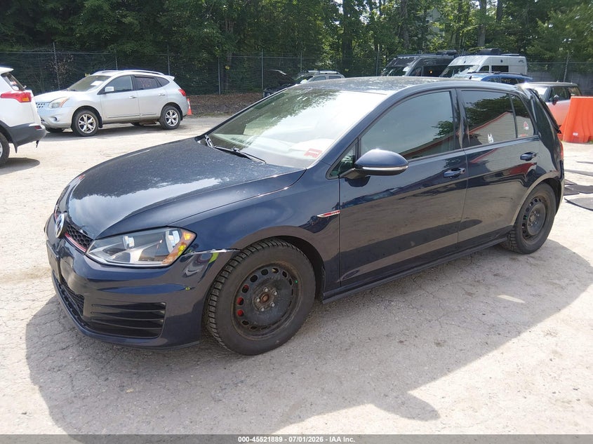 2017 Volkswagen Golf gti VIN 3VW4T7AUXHM047464 IAAI salvage auction — REAR END, Salvage (Maine), sold $4,525 on 2026-09-01 (photo 2)